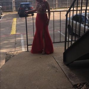 Red prom dress